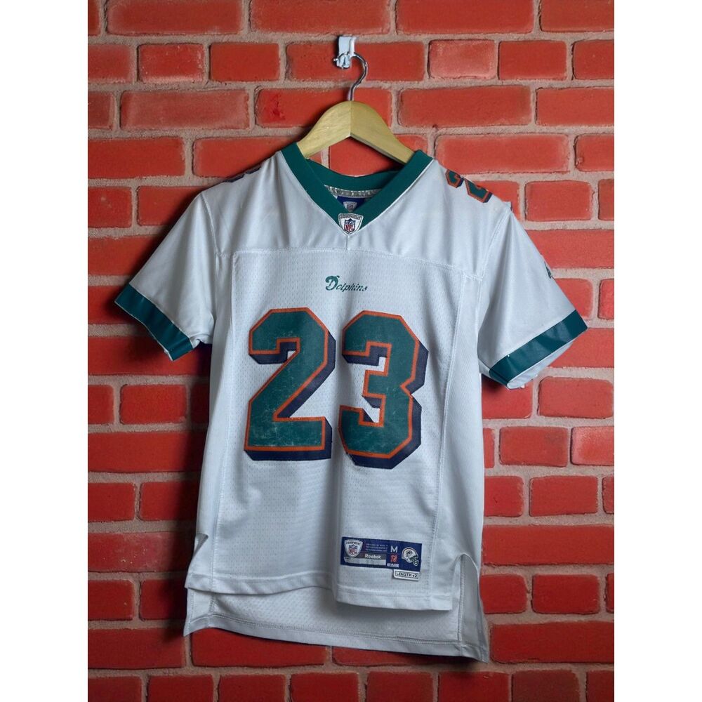 Miami Dolphins Ronnie Brown Reebok NFL Jersey – Kids Medium (10–12)